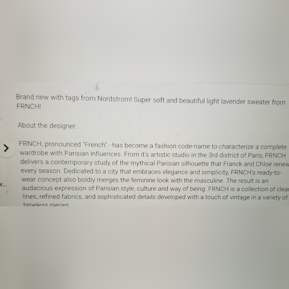 NWT FLUFFY CUDDLE READY YUMMY LAVENDER SWEATER SIZE SMALL MEDIUM - Picture 5 of 7